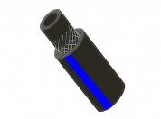 Рукав газовый ВРТ, Ø 6,3 мм, III кл, ЧЕРНЫЙ с синей полосой (50 м)