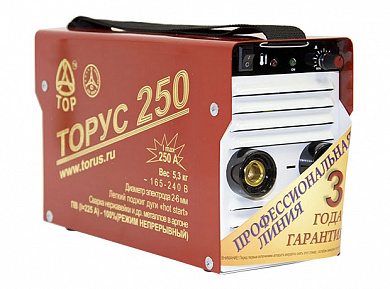 Аппарат инверторный Торус-250 ЭКСТРА (220В, 40-250А) б/к